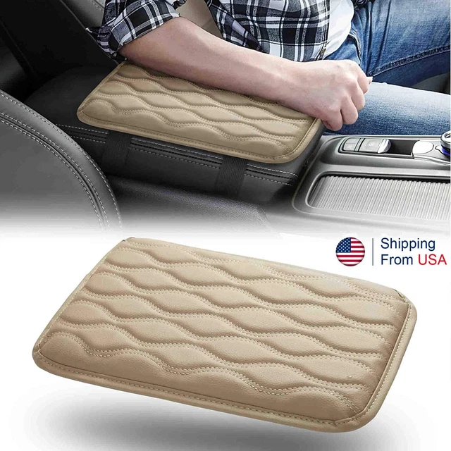 Auto Armrest Pad Cover PU Center Console Box Leather Cushion Mat Universal Car