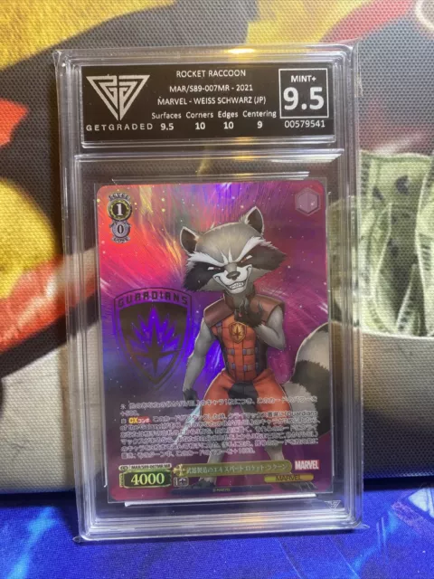 Rocket Raccoon S89-007MR Get Graded 9.5 Not PSA BGS Marvel Weiss Schwarz TCG