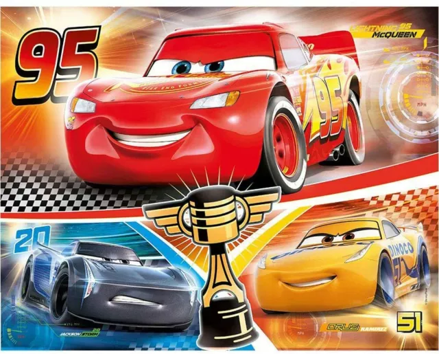 Disney Pixar Cars Puzzle 180 Teile Lightning McQueen Piston-Cup 38x30cm NEU&OVP