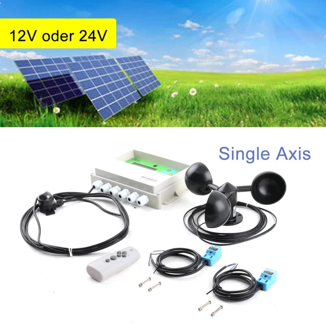 SINGLE AXIS AUTOMATIC Solar Tracker Controller LCD Sun / Solar Tracking ...