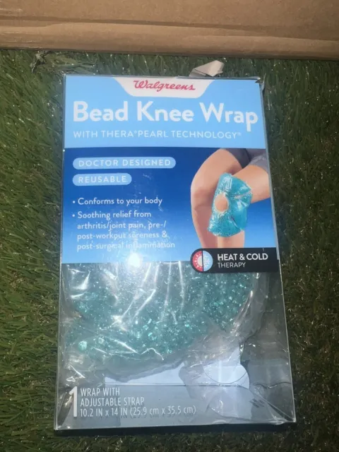 Bead Knee Wrap with Thera Pearl Technology Hot & Cold Therapy Adjustable Strap