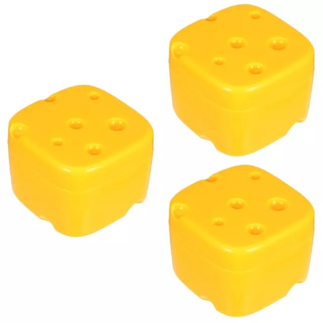 3 Pack Cheese Storage For Fridge Food Serving Cases Container