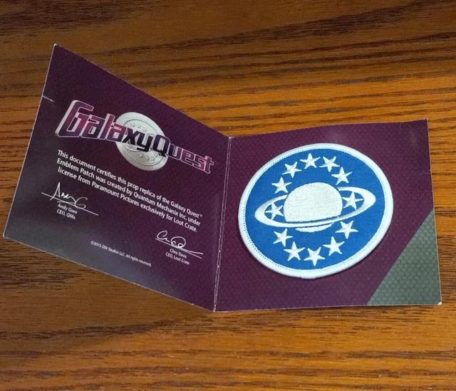 Galaxy Quest Blue Emblem Patch - Loot Crate Exclusive December 2015 Prop Replica