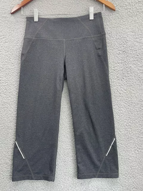 🔥 Athleta • Elastic Gray Capri Leggings Pants •  Women's Sz XXS