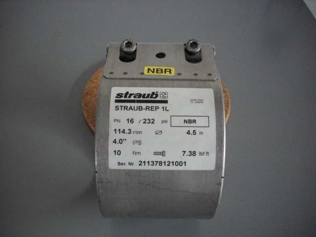 Reparaturschelle  Rohrkupplung STRAUB -REP 1L nicht axial zugfest...