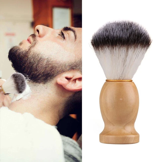 facial de barbe Brosse à raser pour hommes Cheveux de blaireau Moustache