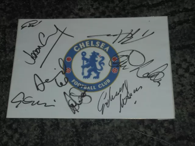 Chelsea  Envelope Cover  Signed By 8 Inc Jason Cundy, Gary Chivers & Ron Harris