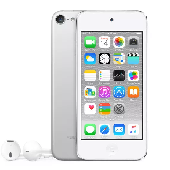 Apple iPod Touch 6th Gen A8 128GB, 4" Retina Display, 8MP iSight Camera - Silver