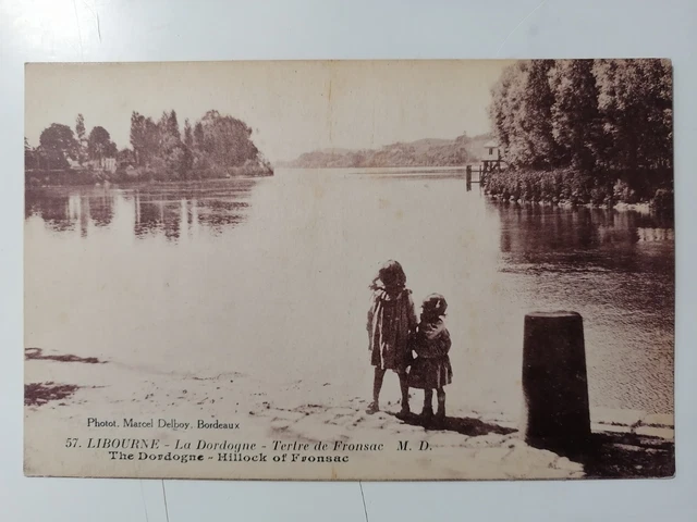 cpa 33 - LIBOURNE (Gironde) La Dordogne TERTRE de FRONSAC Photo Marcel BELBOY