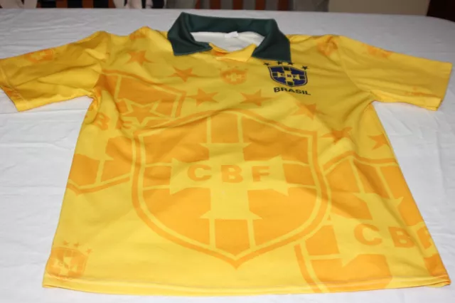 T-Shirt Di Calcio Nazionale Di Brasile Della Taglia XL Ant. Partenza N 9 Ronaldo