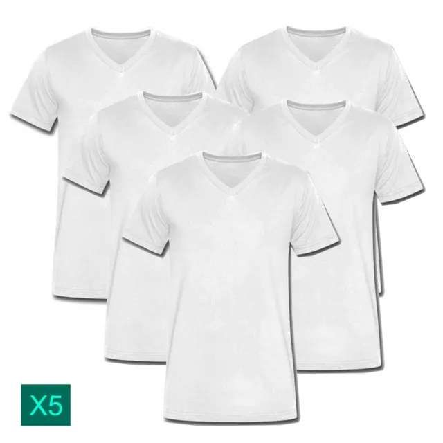 Bonds Multi Pack V Neck Raglan Blank Plain Basic Mens White T‑shirt Tee Top