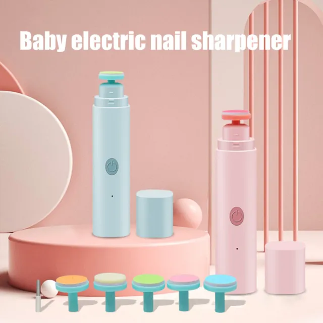Electric Baby Nail Clippers USB Charging LED Headlight Button Operation