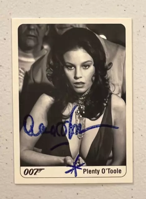Lana Wood Signed James Bond Complete Plenty O'Toole #58 Autograph Auto Card
