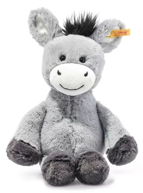 Steiff Dinkie Âne - Câlin Lavable Peluche Jouet - 30cm - 073748