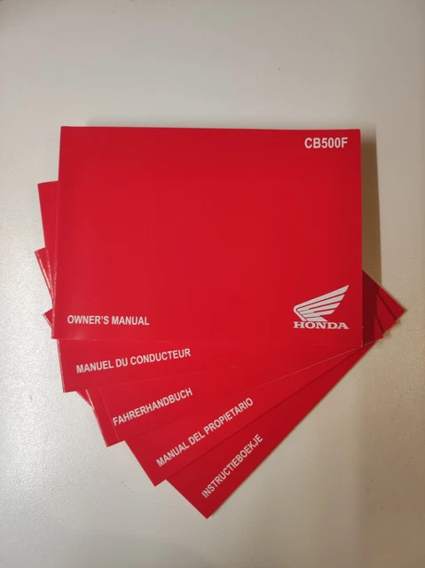 Honda CB500F 2022 EN-FR-ES-DE-NL owner's manual