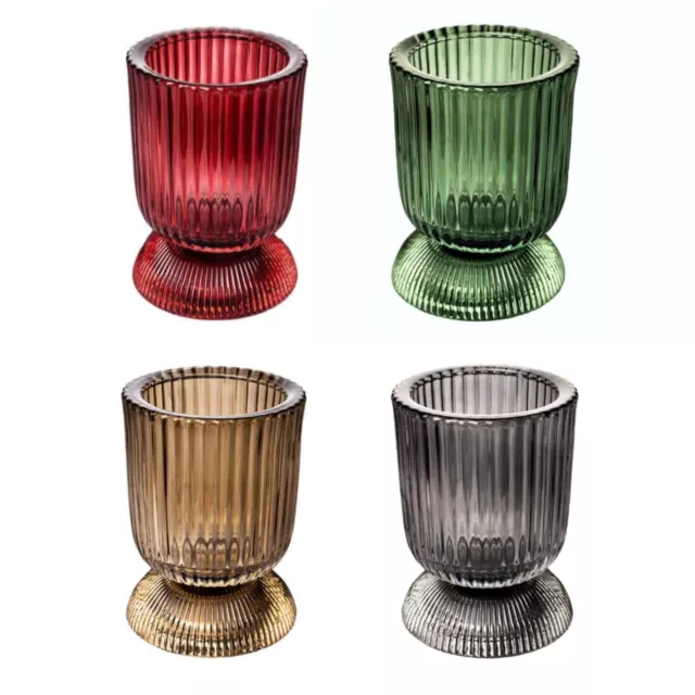 SANDRA RICH, "GOBLET", Teelichthalter 10cm, Teelichtglas Kerzenglas Windlicht