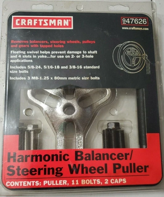CRAFTSMAN NOS 47626 Harmonic Balancer Steering Wheel Puller Made In Usa