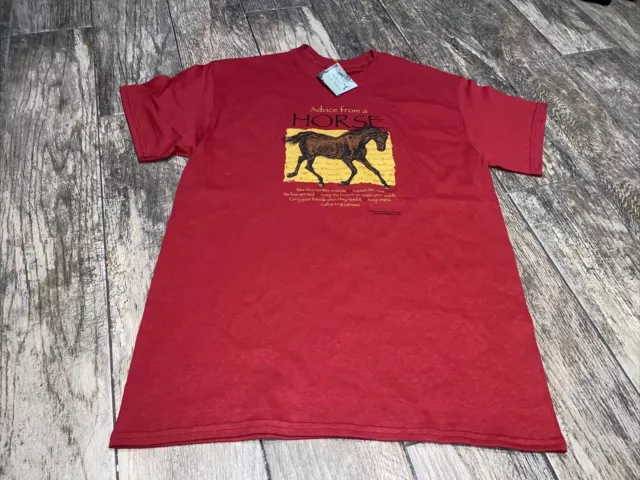 New ADVICE FROM A HORSE MEN'S SIZE MEDIUM  TRUE NATURE