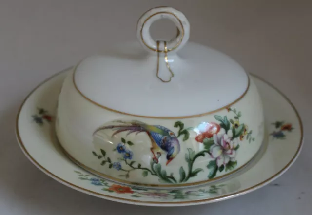 Heinrich H&C Selb Songbird Round Butter Dish with Strainer