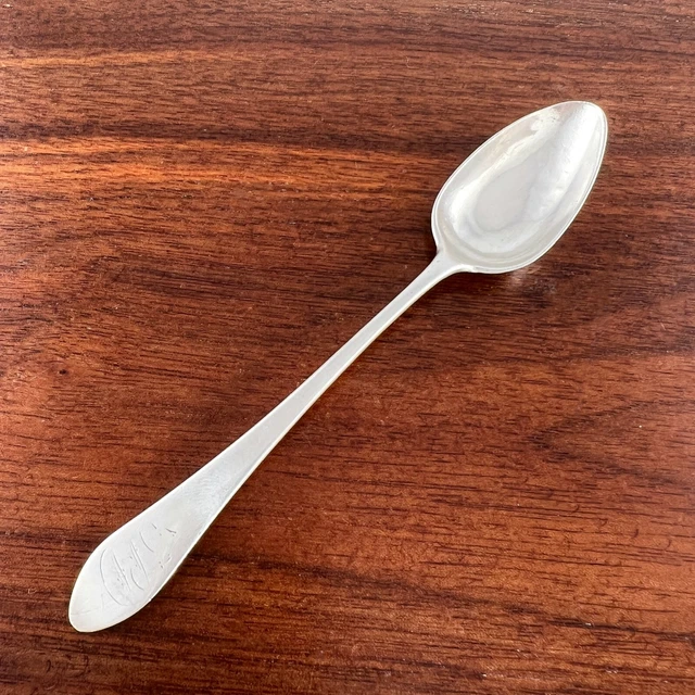 William Coffin Little Newburyport Ma Coin Silver Teaspoon Pointed End 1790S