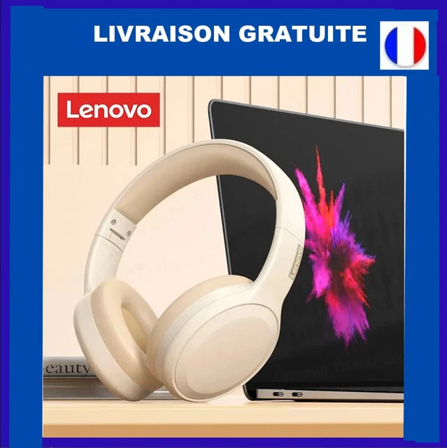 Lenovo E01 Casque de jeu filaire avec microphone HD rotatif