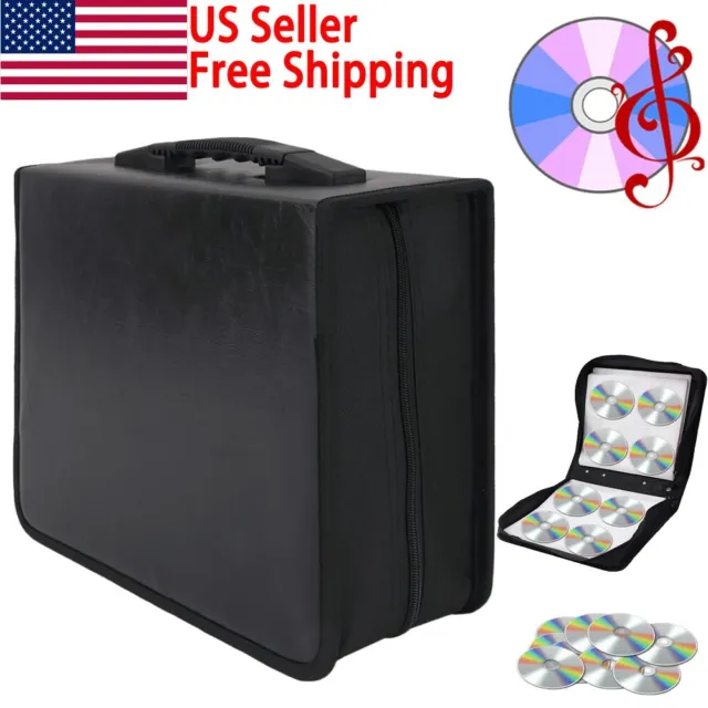 400 Disc CD DVD Storage Bag Portable Wallet Holder Case Box Organizer