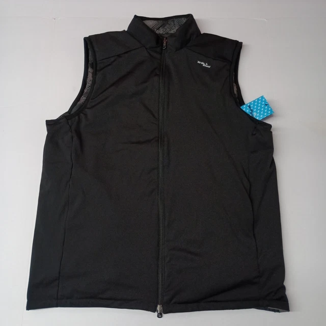 BIRDIE BOUND GOLF Men's Sleeveless Reversible Vest Full Zip Blue