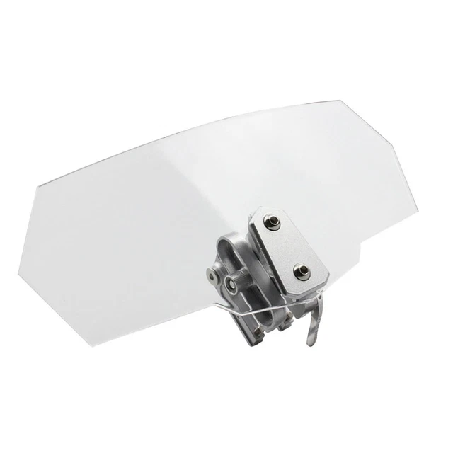 Motorcycle Motorbike Clip On Windshield Wind Screen Deflector Extension Spoiler