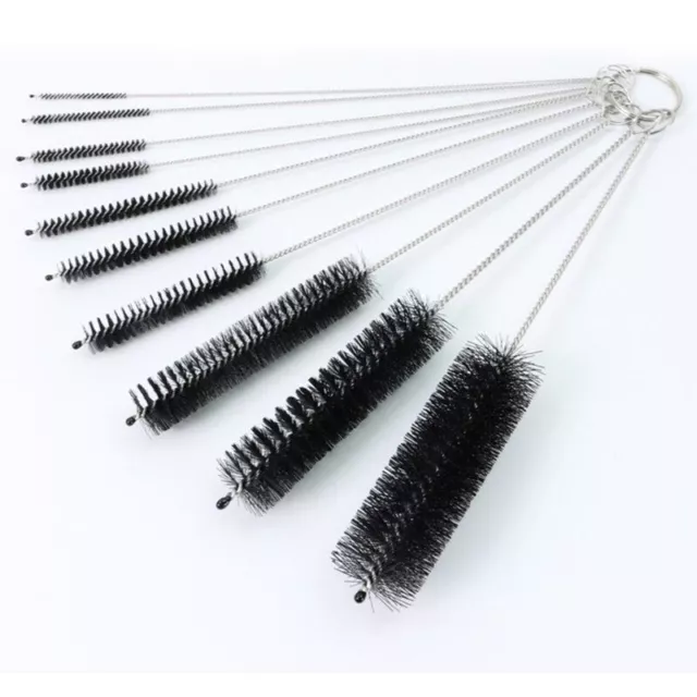 10PCS] BROSSE FURET de nettoyage acier inox noir cheveux