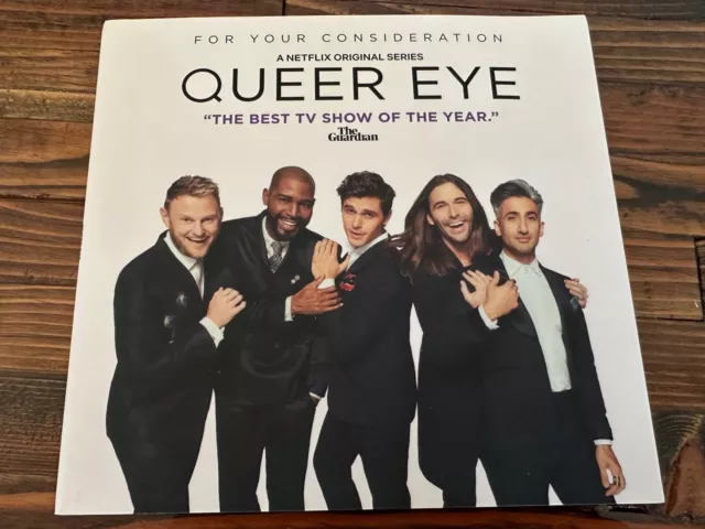 QUEER EYE Season 1 (DVD, 2-Discs, 2018) Netflix FYC Emmy Promo Book!