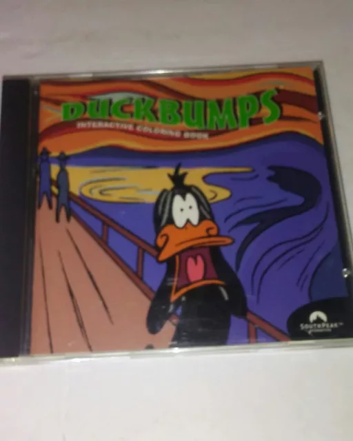 Looney Tunes Crazy Pittura Duckbumps Interattiva Colorante Libro 1998 PC CD ROM