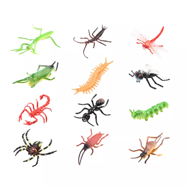 12 Pcs Prop Toy Insectmodel Kids Halloween Toy Simulation Model Figure Model