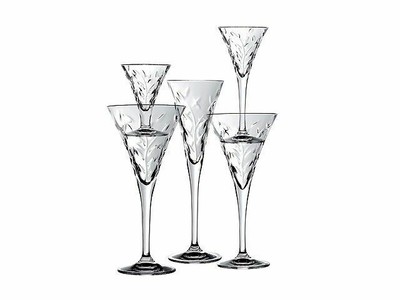 RCR Confezione 6 Calici in Vetro Laurus Vino 3 Arredo Tavola 9 cm 