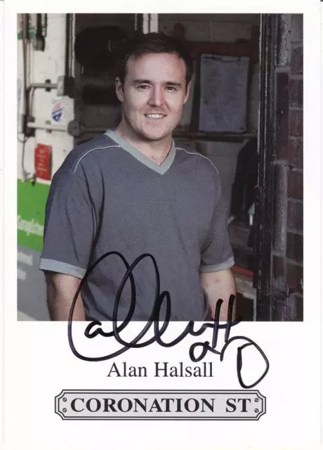 Alan Halsall - Colour 5¾"x 4" Signed 'Coronation Street' Promo P/C - UACC RD223