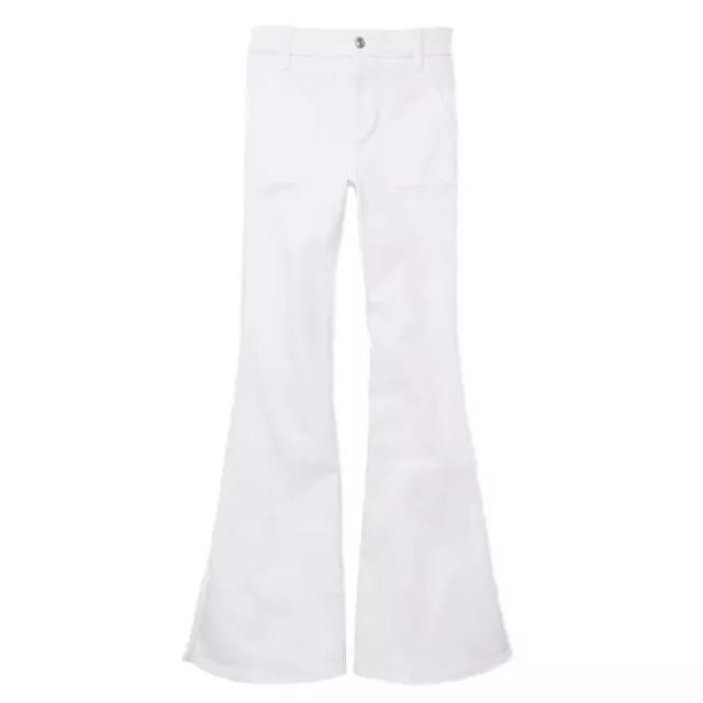 American Eagle Women's Stretch Hi-Rise Flare Jeans White