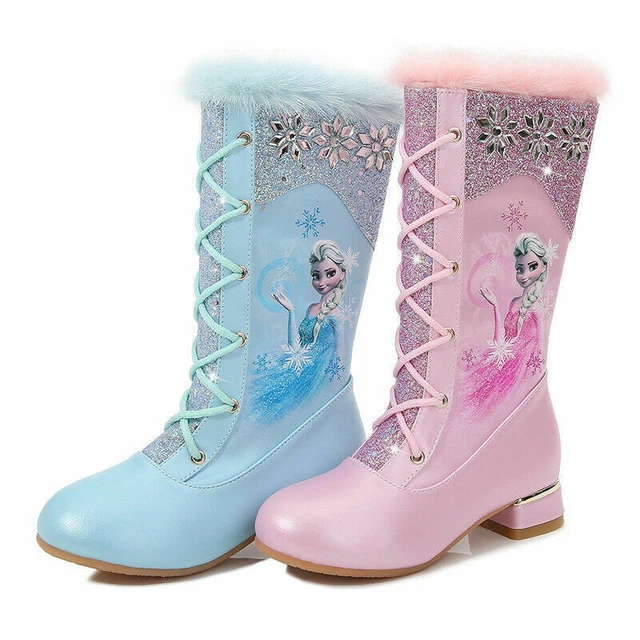 STIVALI ALTI IN pile Frozen2 per bambini ELSA Disney Princess cosplay festa peluche EUR 51 47 PicClick IT