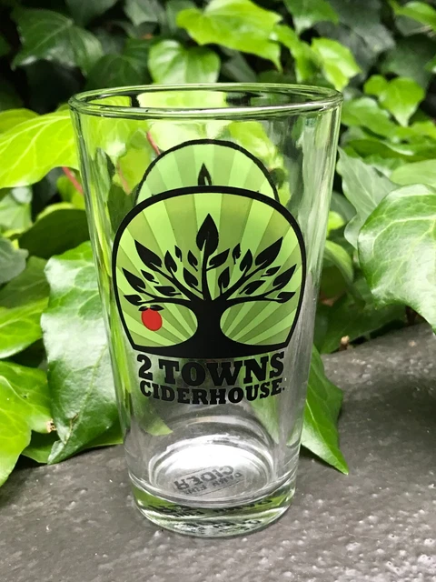 Bar Pint Beer Glass 2 Towns Ciderhouse