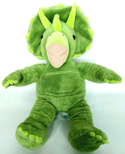 BUILD A BEAR Green Triceratops Dinosaur Plush Stuffed Animal 18" £21.24