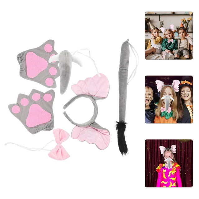 2 Sets Costume De Âne Queue D'âne Accessoires Costumes D'animaux Des