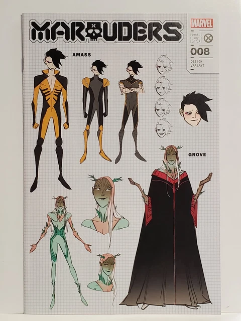 Marauders #8 Eleonora Carlini 1:10 design incentive variant Marvel Comics X-Men