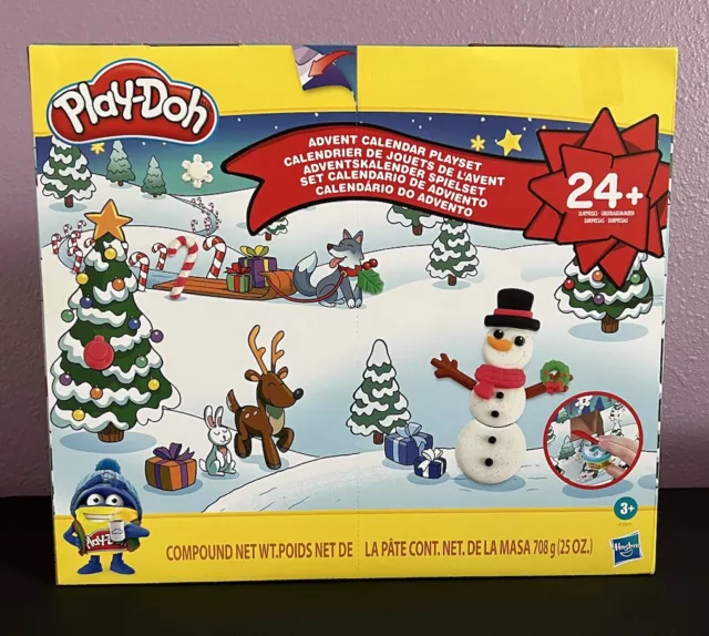 PLAY-DOH 24+ Surprises Christmas Advent Calendar Hasbro Play Set New Unopened