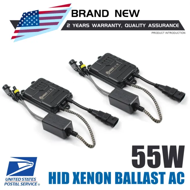 2X Digital 55W HID Ballast Conversion DIY Replacement For Xenon Light