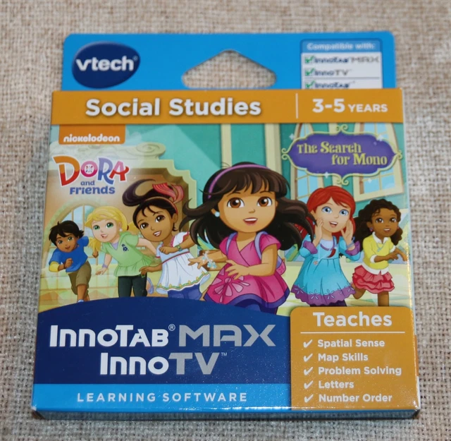 VTECH INNOTAB MAX Innotv Dora 'Search For Mono' - Social Studies 3-5 ...
