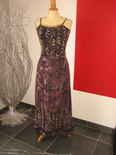 ROBE LONGUE MAXI DRESS SAVE THE QUEEN collection EGYPTE L 38 UK L 10 ...