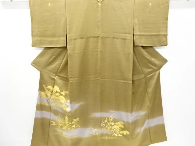 6368726: Japanese Kimono / Vintage Iro-Tomesode / Embroidery / Kinsai / Shochiku