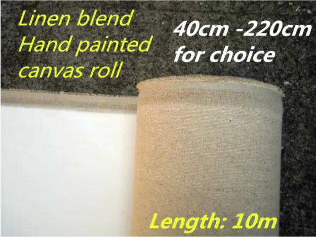 Primed Canvas Roll Oil Painting Blank Linen Blend High Quality Artist Supplies