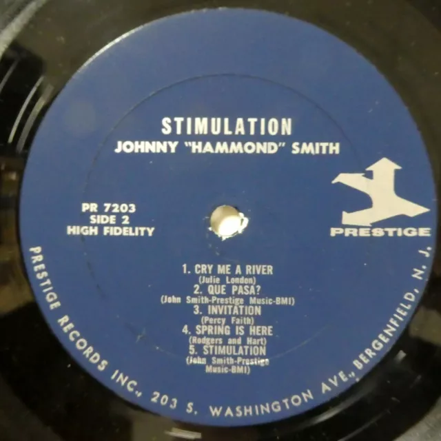 Johnny Hammond Smith Stimulation LP Prestige Mono Rvg Jazz #7079 2