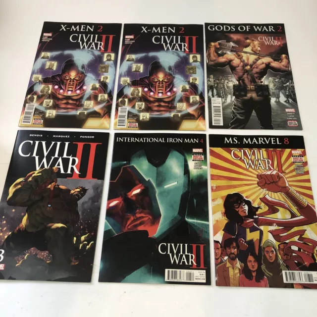 Civil War II 9, 11, 13, 14 Ultimates Spider Woman Iron Man The New Avengers NM
