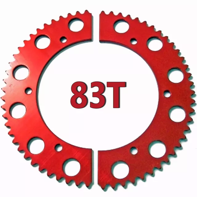 83T (tooth) #35 Chain Split Sprocket Racing Go-Kart Fun Cart Barstool Gear RLV