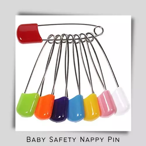 Baby Safety Nappy Pin - 12 Pieces Large